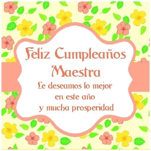 Feliz Cumplea Os Maestra Deseos Para Tu D A Especial